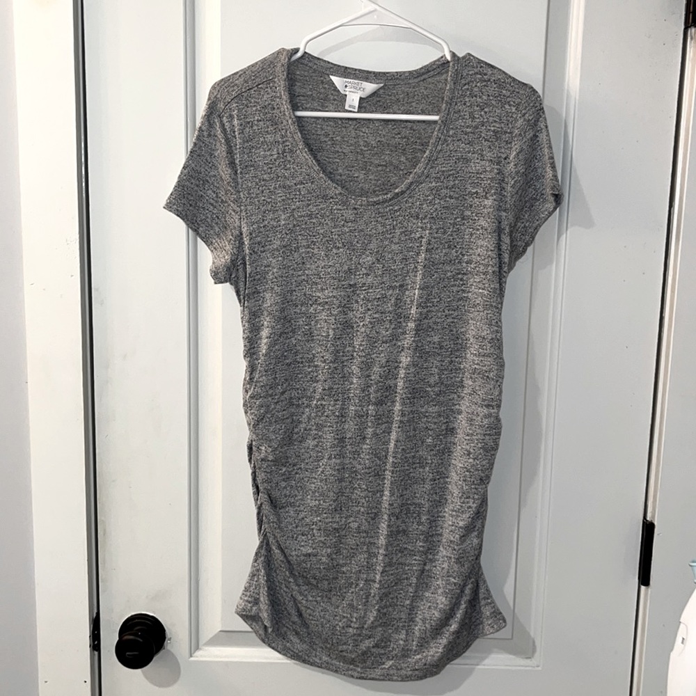 Alma Short Sleeve Maternity Knit Top